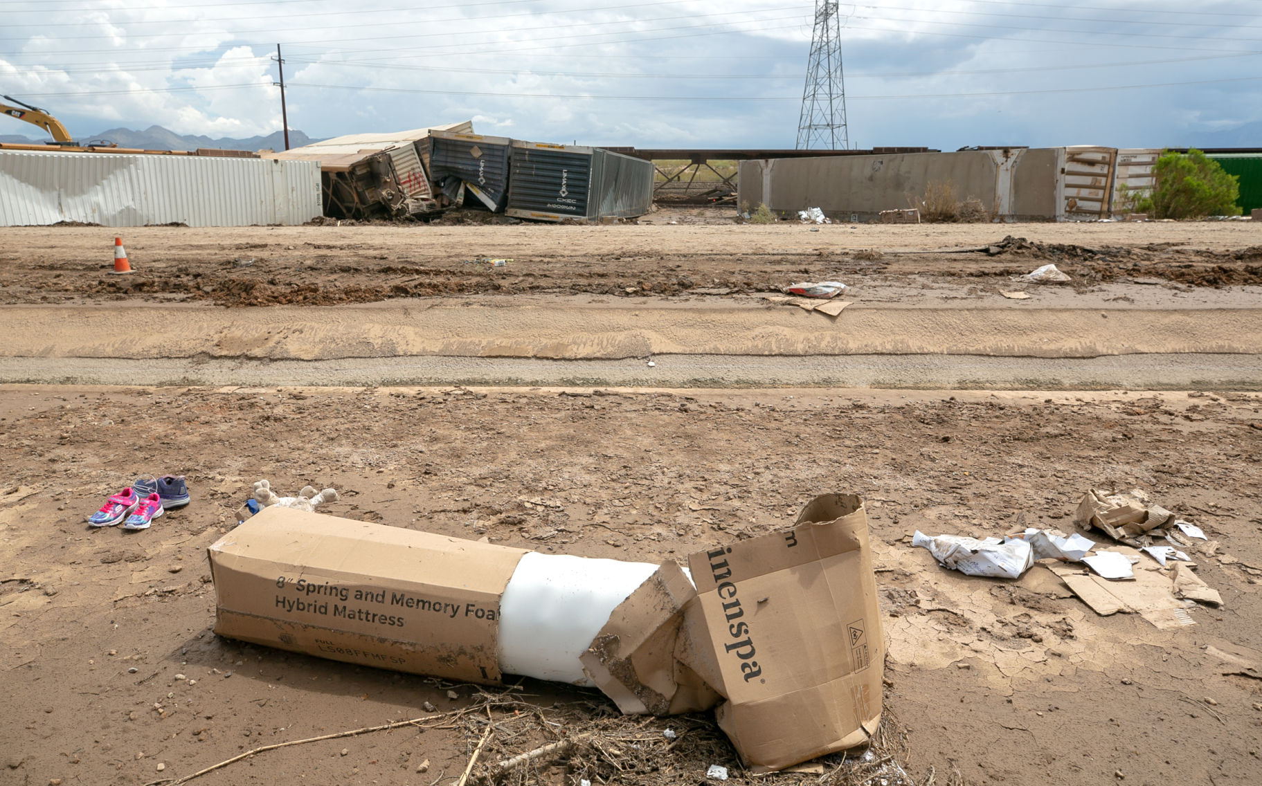 Union Pacific train derailment in Marana